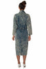 Acid washed denim zipper dress