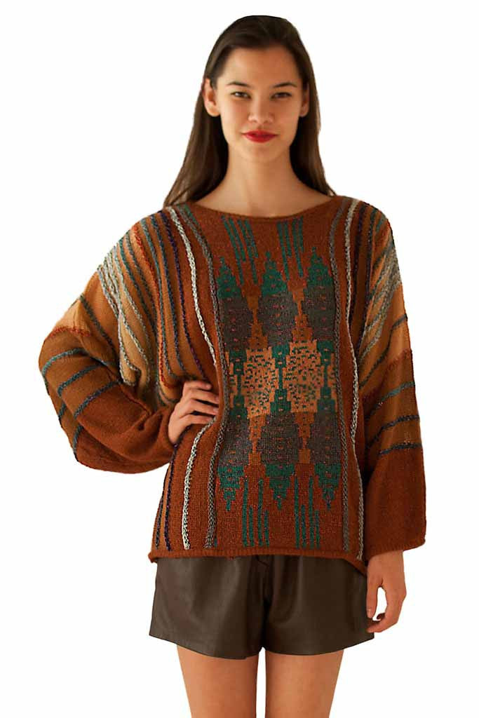 Aztec Batwing Novelty Sweater