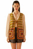 70s Afghan Crochet Boho Vest