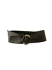 Black Leather Cinch Belt