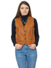 Camel Colored Leather Vest