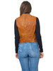 Camel Colored Leather Vest